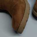 festooning Girls Faux Fur Shearling Style Boots Girls Warm Winter Non-Slip Zip Snow Boots for Indoor Outdoor Brown Size 9