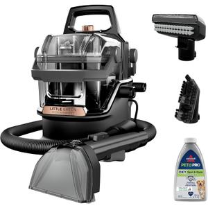 BISSELL Little Green HydroSteam Multi-Purpose Portable Carpet and Upholstery Cleaner, Car and Auto Detailer, 3618