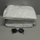 Xtinmee 6 Set Halloween Ghost Costume Full Cover White Sheets and 2 Black Costume Glasses for Adult Cosplay Party Supplies