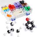 Molecular Model Kit, 240 Pcs Organic Molecular Chemistry Set, Atom Element Model Kit for Lessons in Chemistry, Molecular Structures Building kit