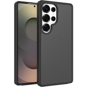 Compatible with Samsung Galaxy A25 5g Case, Anti-Fingerprint Matte Coating, Protective Hard Back Slim Translucent Case for Samsung Galaxy A25-6.5", Black