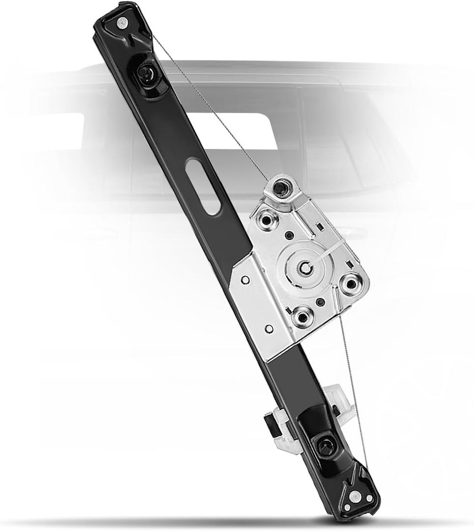 YHTAUTO Rear Driver Side Power Window Regulator Without Motor Compatible with BMW E90 E91 Series 323i 325i 328i 328xi 330i 330xi 335i M3, 2006-2012, Sedan/Wagon