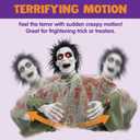 JOYIN Halloween Outdoor Decoration Zombie Groundbreaker, Animatronics Zombie Props Halloween Outside Decor, Animated Groundbreaker with Sound & Glowing Eyes for Graveyard Lawn Yard Haunted House Decor