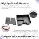 LUWU Center Console Organizer Compatible with 2022 2023 2024 2025 2026 GMC Hummer EV Accessories 2025 2026 Hummer EV Center Console Organizer Armrest Storage Box Armrest Organizer Insert Tray (Black)