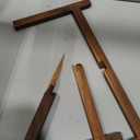 Havniva Ceramic 1.6 Cup Raised Slow Feeder Dog Bowl Set, Elevated 7.3inch Bowl and 8.2inch Dish with Acacia Wood Stand for Medium and Large Dog(2 x Starry Sky+ Stand)