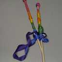 Sarah's Silks Rainbow Streamer  8' Long Ribbon Wand for Kids, Pretend Play, Dance, Baton Stick Twirling, and Gymnastics Party Favors | 100% Silk and Wood Montessori and Waldorf Toys (2)