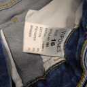 LookbookStore Women's High Waisted Rolled Hem Distressed Jeans Ripped Denim Shorts, size 16