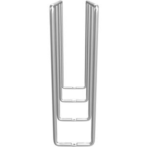 Rev-A-Shelf U-Shaped Wire Tray Divider Bakeware Cookie Sheet Organizer for Wall or Base Kitchen Cabinets for Face Opening of 3.25" Chrome, 596-10CR-52