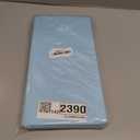 8 Pack Plastic Tablecloth 84" Disposable Table Cloths for 6 to 8 Foot Tables Round Table Cover for Parties (Light Blue, Round)