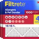 Filtrete 16x16x1 Air Filter, MERV 11, MPR 1000, 4 HVAC Filters