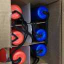 Eveready LED Flashlight Bright Reliable Flashlights for General Purpose, Great for Camping, Car, Emergency Storm Power Outage Handheld Flashlight (Batteries Included) (8 Pack, Blue/Red)