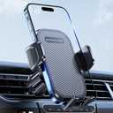 Miracase Phone Holders for Your Car with Metal Hook Clip, Air Vent Cell Phone Car Mount, Universal Automobile Cradle Compatible with iPhone Android and All Smartphones