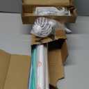 Niviy Curtain Rods for Windows 32 to 91 Inch, White Curtain Rod Set With 3 Brackets, Drapery Rods for Farmhouse, Bedroom, Kitchen, Living Room, Adjustable Easy Install