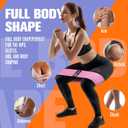 Booty & Resistance Bands – 3 Level Non-Slip Fabric Exercise Bands for Legs & Glutes, Women & Men, Squats, Hip Thigh Training, Yoga, Pilates, Home Workout