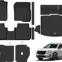 Floor Mats for Honda CRV Gas 2023-2026(Not for Hybrid) | (Fit Cargo Floor in Lower Position) Trunk Mat & Backrest Mats & Door Sill Guard All Weather TPE Accessories Floor Liners