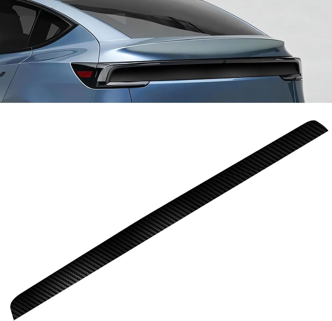 PPF Film for Tesla Model Y Juniperlliftgate Applique Wrap Sticker Exterior for Model Y Juniper Accessories Precut Protective Film Daytime Running Lights Trim Film (Carbon Fiber)