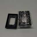 Kanayu 10 Pcs 4/5 Single Gang Electrical Box Extender Ul Listed, Receptacle Extenders for Electrical Box and Power Socket Switch(Black)