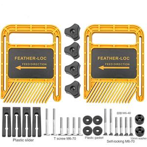 Extended Feather Loc Board Set 6.3inch Double Featherboards for Miter Gauge Slot Woodworking Router Tables Fences Table Saws DIY Tools