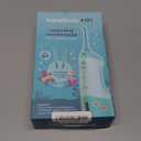 AquaSonic Kids' Water Flosser for Ages 6+ | Standard Nozzle, Orthodontic Nozzle & Waterproof Stickers | 4 Flossing Modes | Aquarium Adventures Theme (Blue)