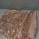 2 Packs 12 x 72 inches Rose Gold Sequin Table Runner, Glitter Runner for Birthday Party Supplies Decorations Wedding Bachelorette Holiday Celebration Bridal Shower Baby Shower
