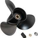 Propeller 765181 for OMC Johnson Evinrude V4 Outboard 40-140 HP Boat Motor Engine Parts 3 Blade Aluminum Prop 13.75X13 Pitch RH 13 Spline Tooth with Hub Kit 0765181