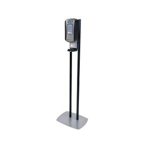 PURELL LTX-12 Dispenser Floor Stand, Chrome and Black Stand with PURELL LTX-12 Hand Sanitizer Dispenser (Pack of 1) - 7028-DS