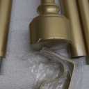 Gold Curtain Rods for Windows 48 to 84 Inch(4-7ft), 1 Inch Diameter Heavy Duty Curtain Rod, Adjustable Decorative Drapery Poles 36-88", Brass Gold
