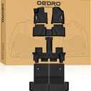 OEDRO Floor Mats & Trunk Cargo Mat with Backrest Mat Fit for 2024 2025 2026 Hyundai Santa Fe Hybrid Calligraphy/SE/SEL/Limited 6/7 Seats, TPE All Weather Custom Fit Floor Liners, Car Mats Full Set