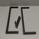 Towel Racks for Bathroom Rolled Towels,Vertical Towel Storage Rack for Bathroom,Premium Aluminum Matte Black Bath Towel Holder Wall Mounted,Easy to Install(20 Inch)