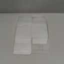 BENECREAT 12PCS 3x3x4 Clear PVC Box Retangle Plastic Gift Box with Film in the Surface for Birthday Choclates and Wedding Party Candy Cookies Favors