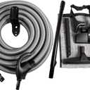 Cen-Tec Systems 97327 Central Vacuum Low Voltage Attachment Kit with Switch Control Hose, 40 Ft, Black