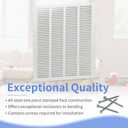 Howeall 16"W x 20"H [Duct Opening Size] Steel Return Air Grille, Air Return Vent Cover for Ceiling and Sidewall - HVAC Air Vent Covers - [Outer Dimensions: 17.75"W x 21.75"H]