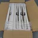 CTSNSLH 4 Tier Plastic Storage Bins and Boxes Organizer - Stackable with Lids for Bedroom, Living Room, Office - Foldable Containers (White)