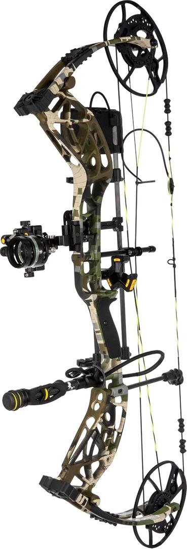 Bear Archery Adapt 2 HP RTH+, The Hunting Public Collaboration, Right-Handed, DHC Hybrid Cam, 27"32" Draw Length, 5570lbs Draw Weight, Trophy Ridge Ready-to-Hunt Plus Package, Emerge 2.0