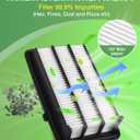 Cabin & Engine Air Filter Fit for Honda Civic L4 1.5L (2016-2021), CR-V CRV L4 1.5L (2017-2022) Activated Carbon Cabin Filter Replacement CF11182 CA12050 Car Accessories (Not for hybrid!)