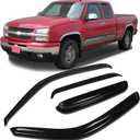 Window Visors Rain Guards Side Wind Deflectors for 1999-2006 Silverado & Sierra 1500/2500/3500/2500 HD Extended Cab, 07 Classic Body Vent Guard Shade Sun 94044 4-Pieces Set