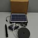 Antfraer Solar Fountain Pump for Bird Bath, 6.5W Solar Fountain with Dry-Run Protection, Solar Water Fountain with Double-Layer Nozzles & 5Ft Tubing for Small Pond Bird Bath Garden DIY Water Feature