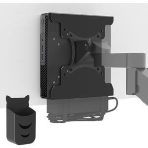 Mini PC Mount for Dell with Pen Holder, VESA Wall Under Desk Mount or Mount to a Monitor Arm, Monitor Stand for Dell OptiPlex MFF 7080 5070 3000 7060 7090 7010 3060 3040 3046 3050 3090 and More Model