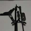 Gtongoko Fireplace Tools Set 4 Pcs 30 Inch Black Wrought Iron Large Fire Tool Set for Outdoor/Indoor Include Chimney Poker, Antique Shovel, Rustic Brush and Stand Accessories Set