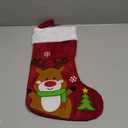 Christmas Stocking Reindeer Large Xmas stockings for Kids Christmas Stocking One Piece 3D Animal Christmas Stockings for Boys Girls Gift Candy Bags with Embroidered Snowflake Christmas Tree Home Decor (Pola Bear)