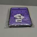 BMOUO Case for iPad 9th 8th 7th Generation (10.2 inch, 2021/2020/2019), Shockproof Protective iPad 10.2 Case with Built-in Stand/Pencil Holder, Black and Purple