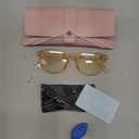 miyya Blue Light Blocking Glasses Women, Fashion Round Transparent Anti Blue Light Glasses with Anti Eyestrain & UV Glare
