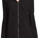 Hanes Womens French Terry Zip Hoodie Warm Up Or Track Jacket, Ebony, Medium US