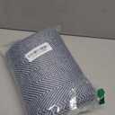 BOURINA Decorative Herringbone Faux Cashmere Fringe Throw Blanket Lightweight Soft Cozy for Bed or Sofa Farmhouse Outdoor Throw Blankets, 50" x 60", Navy