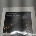 hogardeck Christmas Tree Topper, 10" Lighted Silver Snow Tree Topper, 20 LED Lights Silver Glitter Powder Snowflake Tree Toppers Christmas Decorations, Battery Powered Timer Xmas Treetop Star Decor