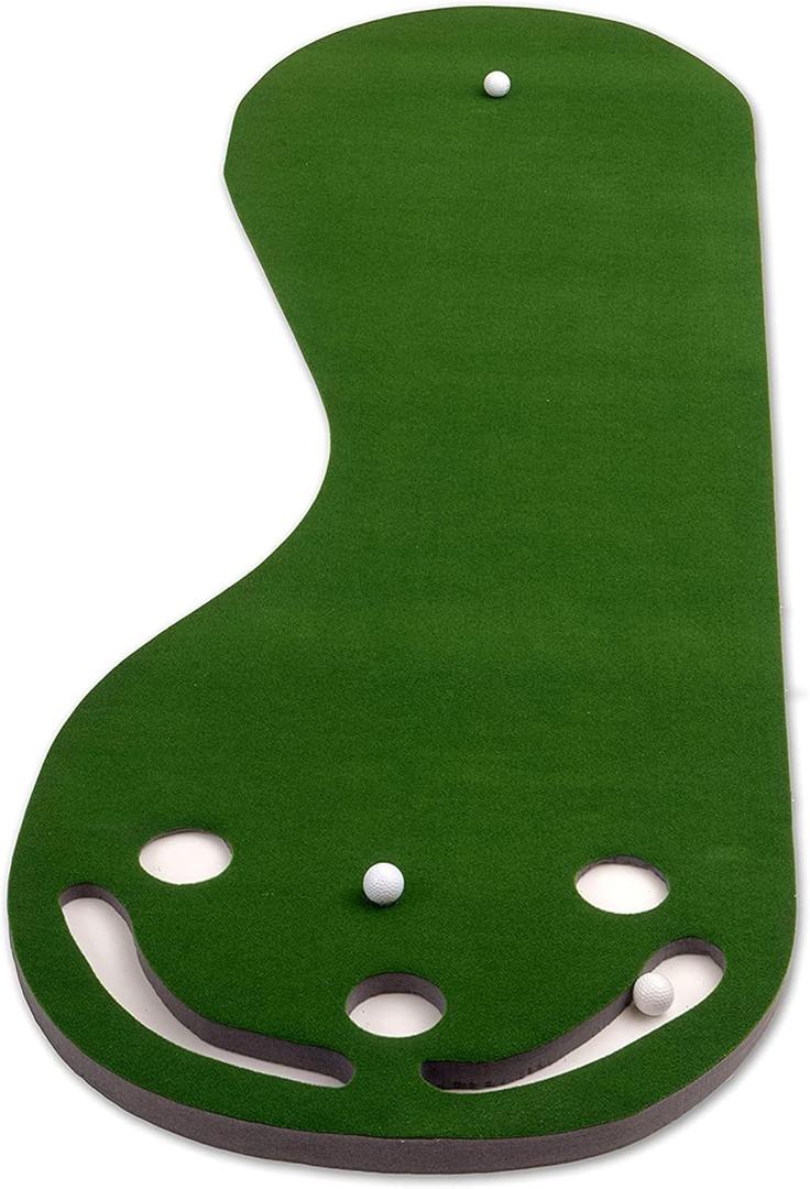 PUTT-A-Bout Par Three Golf Putting Green (3' x 9')