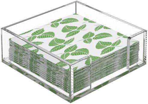 MaxGear Acrylic Napkin Holder for Table, Clear Guest Towel Holder, Beverage Buffet Paper Napkin Caddy for Bar, Party, Dinner, Kitchen & Dining Room, Bathroom, Perfect for 5.5 x 5.5 inches Napkins