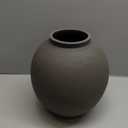 Ceramic Rustic Vase, 10.8 Inch Farmhouse Minimalist Tall Flower Vase for Table, Living Room, Home Decor, Bathroom, Holiday, Wedding, Set of 1, Sandstone Black