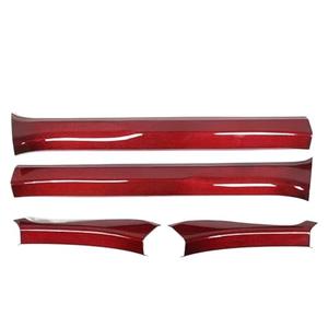 Real Carbon Fiber Compatible for Corvette C8 Stingray Z51 Z06 2020 2021 2022 2023 Car Door Sill Strip Welcome Pedal Trim Sticker Accessory (Color : Inner Door Sill3)