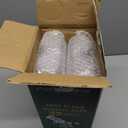 FOCUSLINE 12 oz Clear Plastic Cups, Disposable Heavy Duty Hard Plastic Cups, Reusable, 100 Count